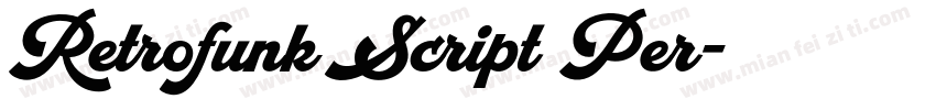 Retrofunk Script Per字体转换
